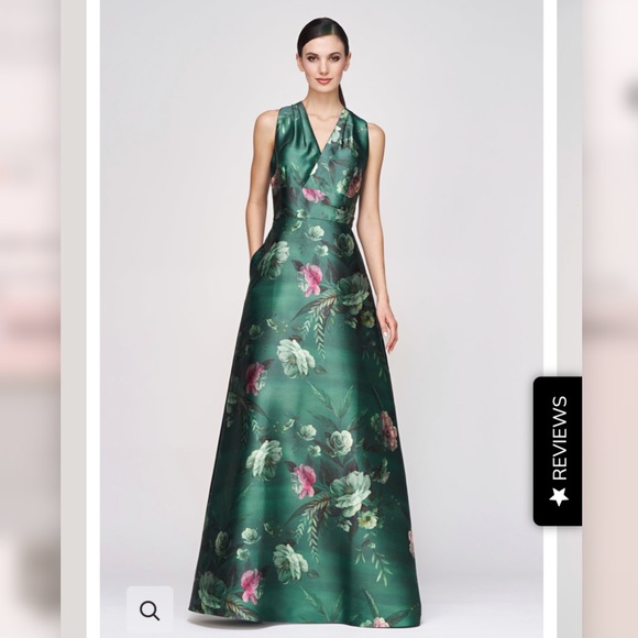 Kay Unger Dresses Kay Unger Rosalind Gown Green And Pink